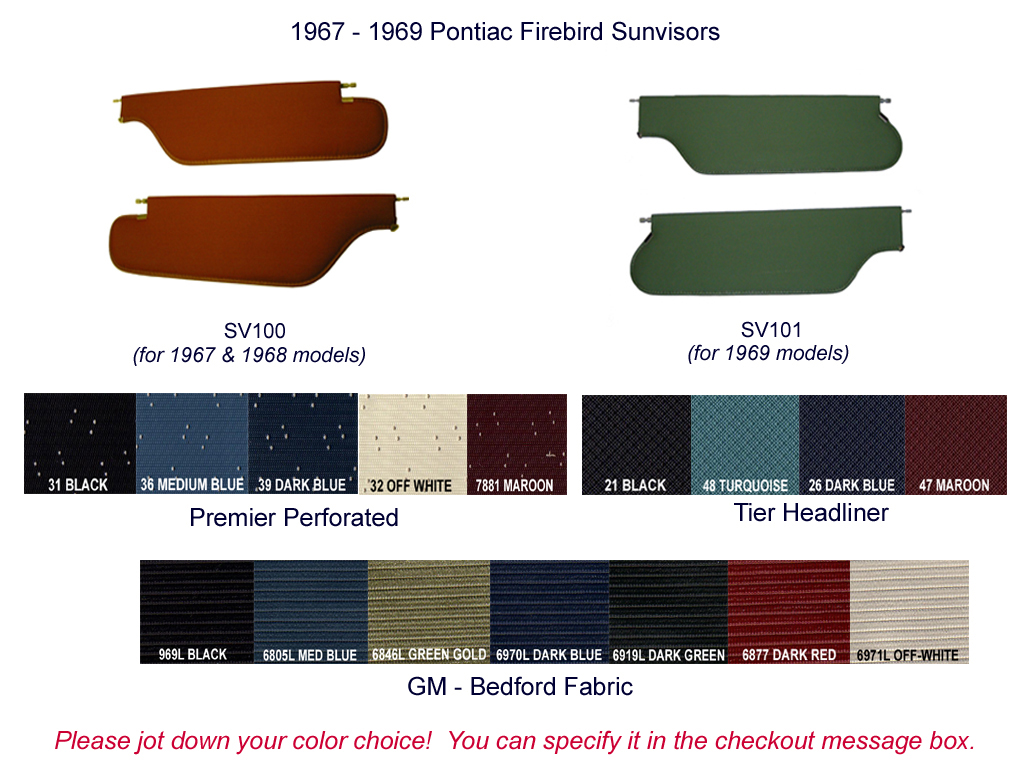 Apollo Manufacturing Sun Visor Delete Plates – Pontiac Firebird 1982-2002, GM/Chevy, 3D Printed