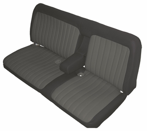 Acme U116S-4489 Front and Rear Navy Blue Vinyl Bench Seat Upholstery 